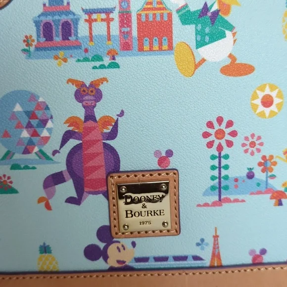 Dooney and Bourke Disney Epcot Flower and Garden NWT purse with straps Mickey - Picture 2 of 15